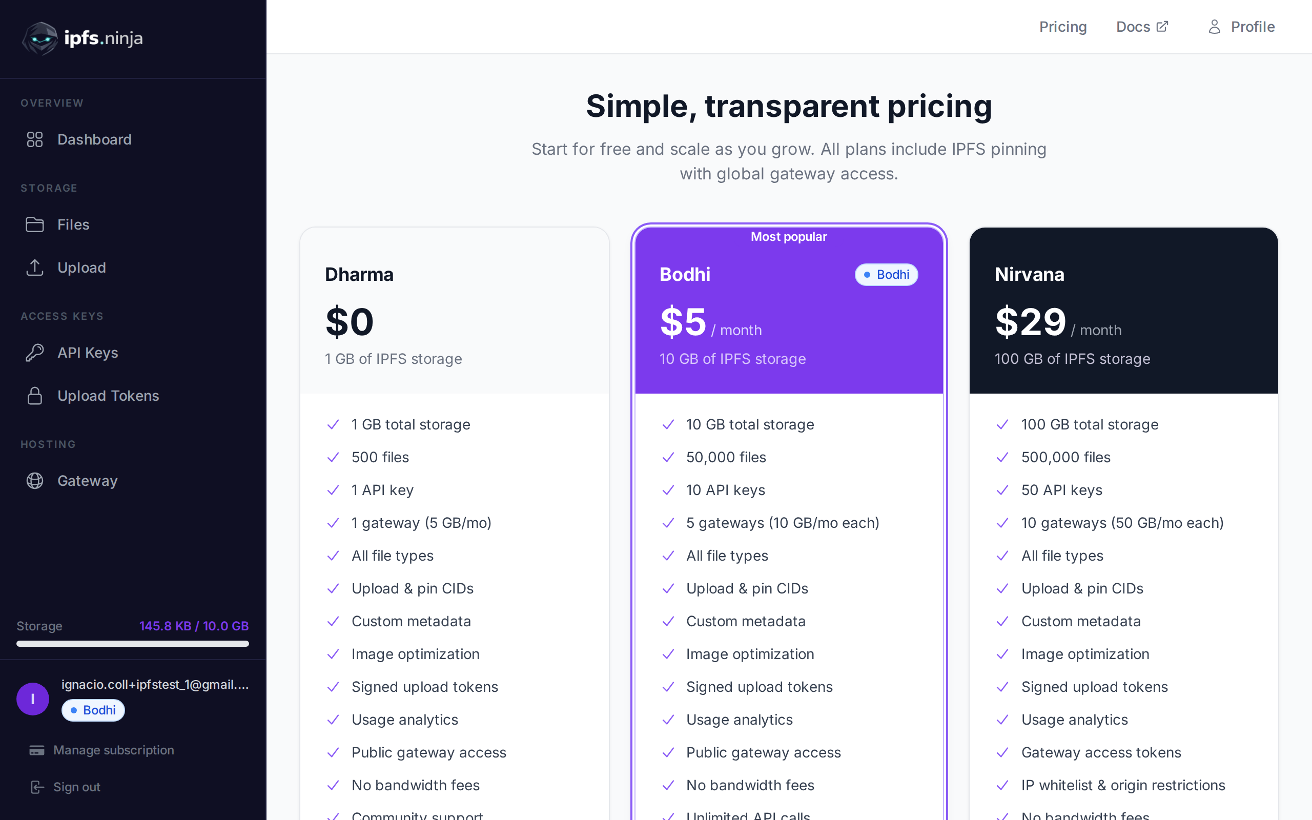IPFS.NINJA vs Pinata — Comparison Guide 2026